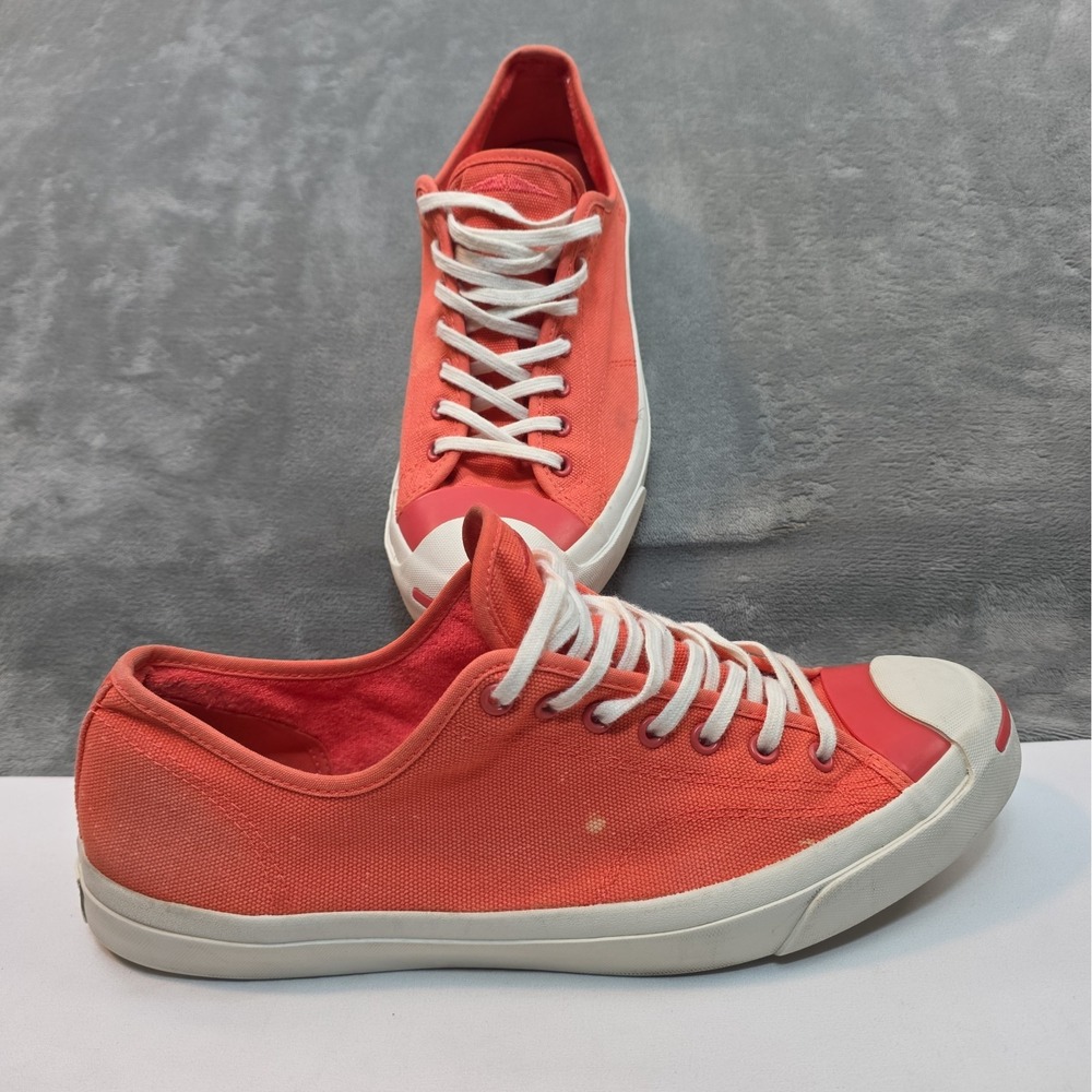 Converse Jack Purcell low-top sneaker Men's Size 13 Women's 14.5 Coral Orange